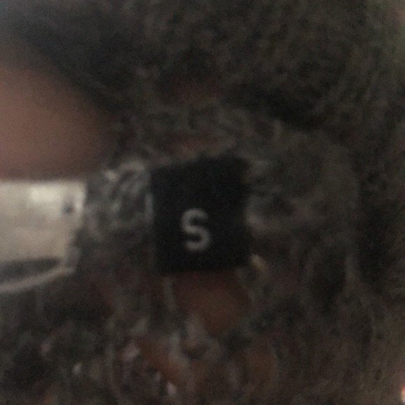 RODEBJER dark grey open knit lagenlook sweater beach cover up minimalist  size S - Picture 5 of 9